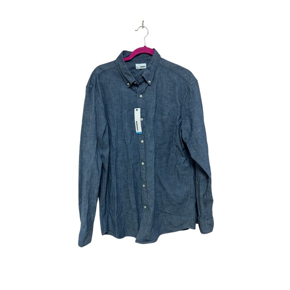 Sonoma Men's Large Long Sleeve Button Down Flexwear Shirt Blue NWT Stretch - Picture 1 of 5